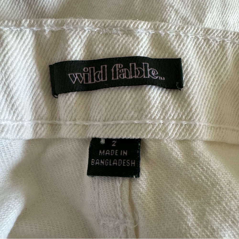 Wild Fable White Highest Rise Jean Shorts, 2 - Picture 11 of 14